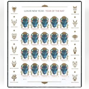 100 Lunar New Year of‎ the Rat 2020 Forever Postage Stamps US Postal USPS